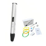 Kit de Caneta de Impressão 3D com Corpo Destacável, Ecrã OLED HD e Controlo Preciso de Temperatura – Ajustável em 3 Velocidades, Sem Ficha, Ficha US, Ficha EU