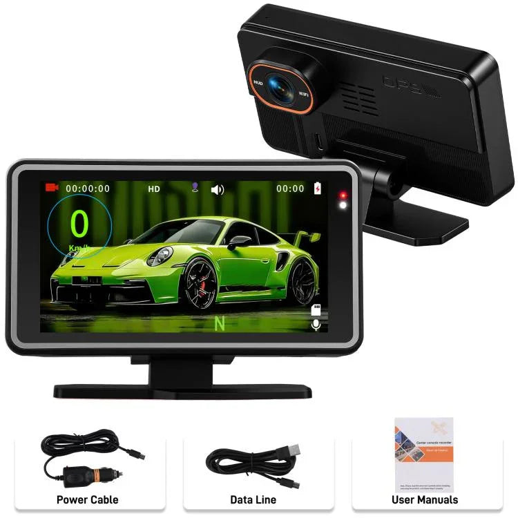 Câmara de Carro de 5 Polegadas 1080P com WIFI e Ecrã HUD, DVR de Carro, L5965
