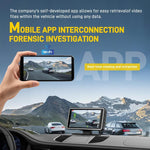 Câmara de Carro de 5 Polegadas 1080P com WIFI e Ecrã HUD, DVR de Carro, L5965