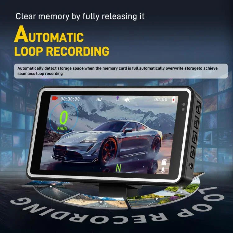 Câmara de Carro de 5 Polegadas 1080P com WIFI e Ecrã HUD, DVR de Carro, L5965