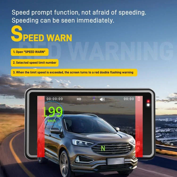 Câmara de Carro de 5 Polegadas 1080P com WIFI e Ecrã HUD, DVR de Carro, L5965