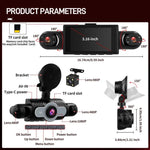 Câmara de Tablier de Carro de 3 Polegadas 1080P com Quatro Lentes, Câmaras Internas 480P Esquerda, Direita e Traseira, L5972