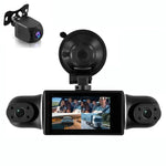 Câmara DVR de Carro 2K de 3 Polegadas com WiFi, Gravação Quádrupla, Gravador de Carro HD com Sensor de Gravidade 1080P, L5942
