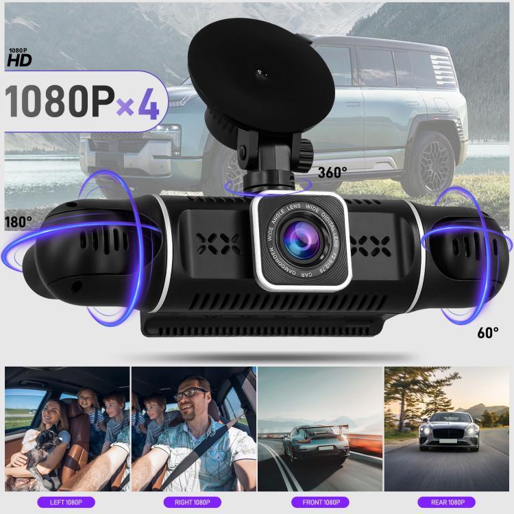 Câmara DVR de Carro 2K de 3 Polegadas com WiFi, Gravação Quádrupla, Gravador de Carro HD com Sensor de Gravidade 1080P, L5942