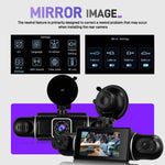 Câmara DVR de Carro 2K de 3 Polegadas com WiFi, Gravação Quádrupla, Gravador de Carro HD com Sensor de Gravidade 1080P, L5942