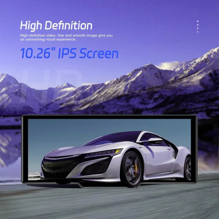 Gravador de Carro 4K HD Navegador de Carro Carplay Monitor Central de Carro, A4473