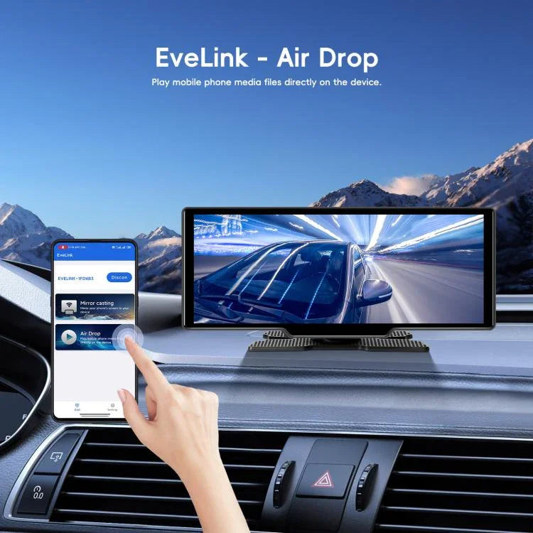 Gravador de Carro 4K HD Navegador de Carro Carplay Monitor Central de Carro, A4473