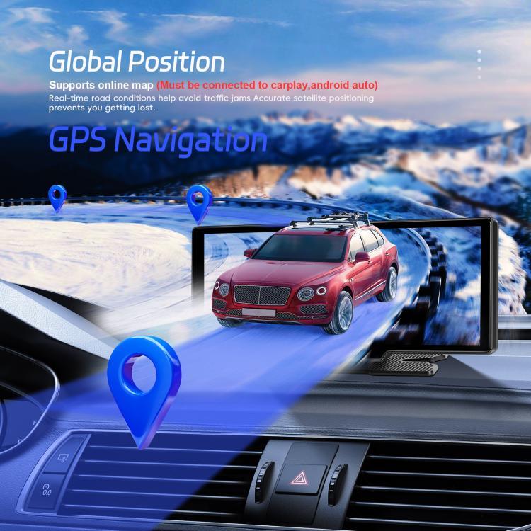 Gravador de Carro 4K HD Navegador de Carro Carplay Monitor Central de Carro, A4473