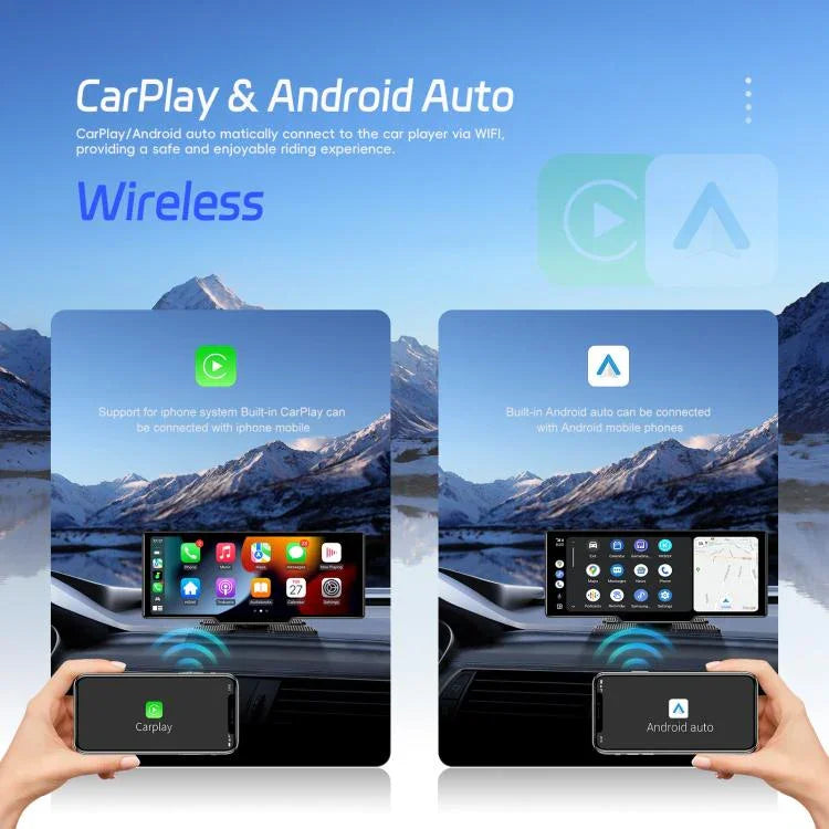 Gravador de Carro 4K HD Navegador de Carro Carplay Monitor Central de Carro, A4473