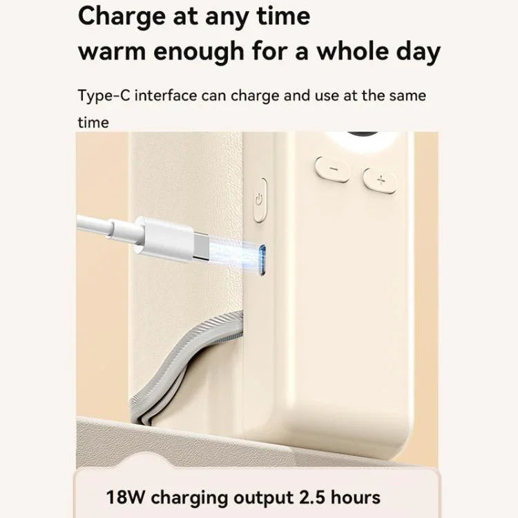 Manga Portátil para Aquecedor de Biberão de Bebé, Manga de Aquecimento Sem Fios com Bateria Incorporada de 10000mAh e Luz Noturna