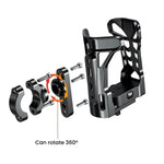 Suporte para Copo de Bicicleta com Luzes Ambiente de 5 Cores, Suporte para Garrafa de Água para Motociclo Kewig SHJ-2
