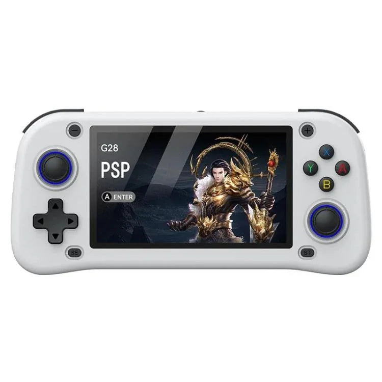 Consola de Jogos Portátil de Código Aberto G28 de 4,3 polegadas com Ecrã IPS HD, ARM Quad-Core Cortex-A7 1,3GHz, 64GB