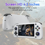 Consola de Jogos Portátil de Código Aberto G28 de 4,3 polegadas com Ecrã IPS HD, ARM Quad-Core Cortex-A7 1,3GHz, 64GB