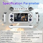Consola de Jogos Portátil de Código Aberto G28 de 4,3 polegadas com Ecrã IPS HD, ARM Quad-Core Cortex-A7 1,3GHz, 64GB