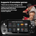 Consola de Jogos de Bolso X6 de 4,3 polegadas HD, Portátil, 8G com Câmara, 32G sem Câmara