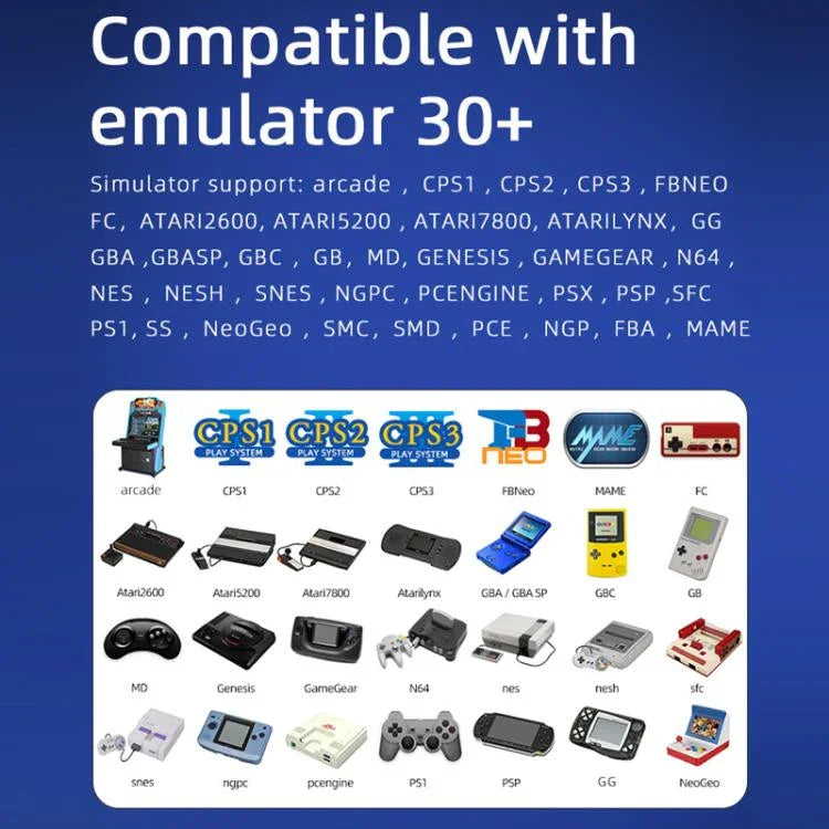 Consola de Jogos Portátil de Código Aberto de 7,0 polegadas com Batalhas Arcade em Alta Definição, P5 Branco, P5 Preto, P5 Azul Vermelho, Versão Dupla P5 Branco, Versão Dupla P5 Preto, Versão Dupla P5 Azul Vermelho