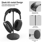 Suporte individual para auscultadores AhaStyle WG120 em liga de alumínio, base destacável para auscultadores