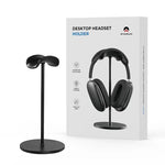 Suporte individual para auscultadores AhaStyle WG120 em liga de alumínio, base destacável para auscultadores