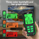 R&D INSTRUMENTS RD637 Testador de Radiação Eletromagnética Recarregável com Alarme e Ecrã Digital 3 em 1, RD637