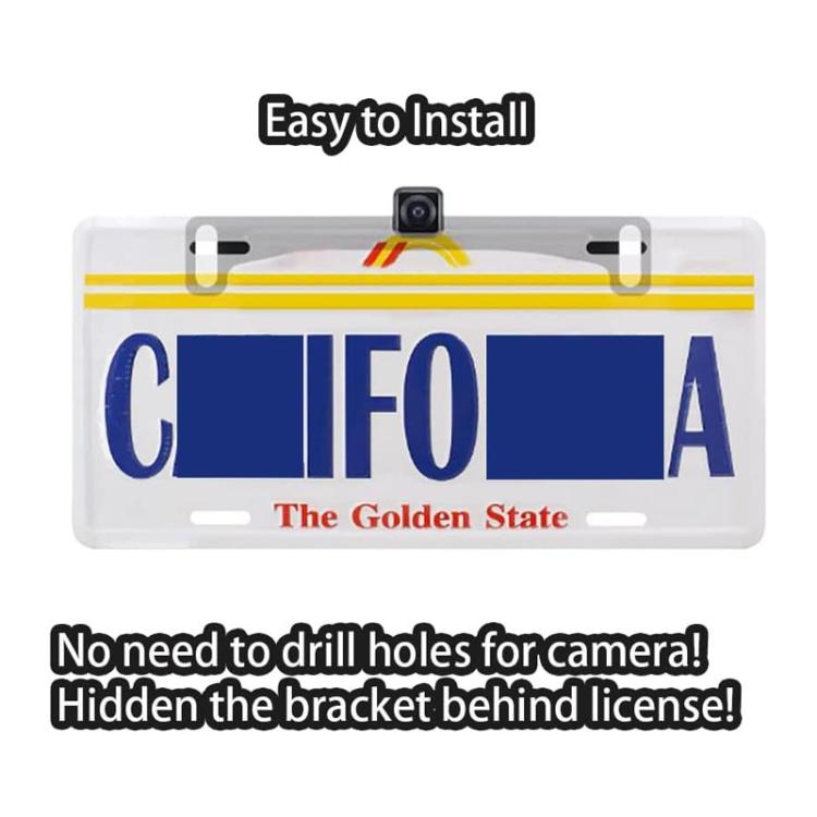 Universal US-standard License Plate Bracket Reversing Cameras Metal Bracket