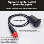 Car Cigarette Lighter High-power Female Connector Extension Cable