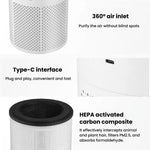 K802-1 Home Touch-Control Air Purifier With Low Noise & LED Light Odor-Eliminating Aromatherapy Air Freshener, K802-1