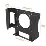 Suporte de Montagem Traseira para Monitor Sob a Secretária para Mac Mini M1 / M2, Para Mac Mini M1 / M2