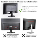 Suporte de Montagem Traseira para Monitor Sob a Secretária para Mac Mini M1 / M2, Para Mac Mini M1 / M2