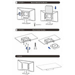 Suporte de Montagem Traseira para Monitor Sob a Secretária para Mac Mini M1 / M2, Para Mac Mini M1 / M2