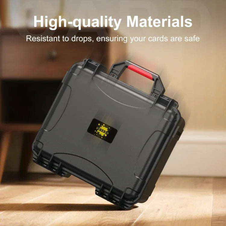 Estojo Resistente à Humidade e Impermeável para Cartões de Jogo STARTRC GAMES, Mala à Prova de Explosão, Estojo Rígido de Grande Capacidade para Armazenamento de Cartões