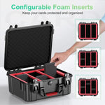 Estojo Resistente à Humidade e Impermeável para Cartões de Jogo STARTRC GAMES, Mala à Prova de Explosão, Estojo Rígido de Grande Capacidade para Armazenamento de Cartões