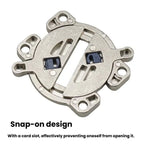 Kit de conector para tampo de mesa em liga de zinco com parafusos, placas de união resistentes para móveis de painel de madeira