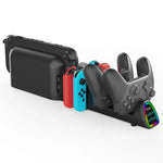 Base de Carregamento 10 em 1 ipega para Nintendo Switch 2 / Comandos Switch Joy-Con & Switch 2 Pro Versão USB Plug, PG-SW2187