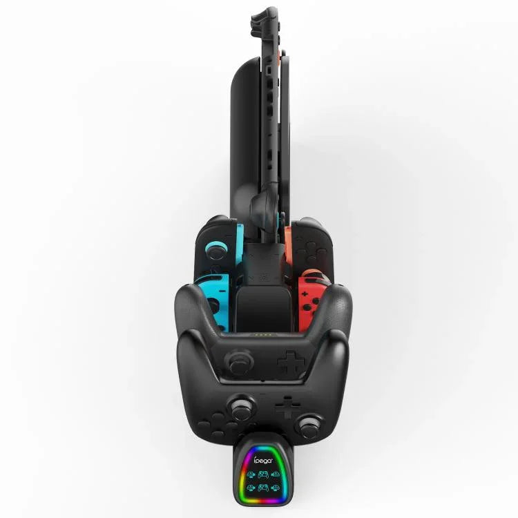 Base de Carregamento 10 em 1 ipega para Nintendo Switch 2 / Comandos Switch Joy-Con & Switch 2 Pro Versão USB Plug, PG-SW2187
