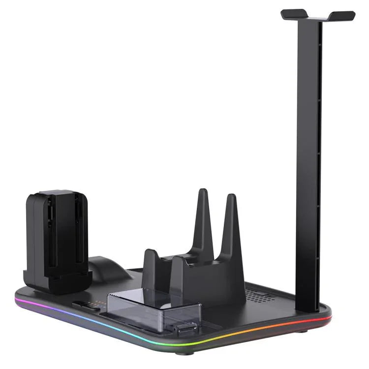 ipega Dock de Carregamento Multifuncional 12 em 1 para Nintendo Switch 2/Carregamento Switch Joy-Con, Dock para Comando Pro, Ventoinha de Arrefecimento, Organizador de Jogos e Auscultadores, 12 em 1