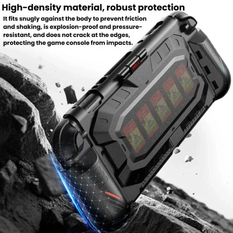 Para Nintendo Switch 2 STARTRC GAMES Estojo Protetor Mech Máquina com Armazenamento Removível para Cartões de Jogo, Estojo Protetor Mech