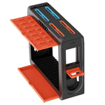 ipega Dock de Carregamento e Suporte de Armazenamento Multifuncional 6 em 1 para Nintendo Switch 2 / Switch Joy-Con com 14 Slots para Cartões de Jogo e Estojo de Jogo de 16 Grades, 6 em 1