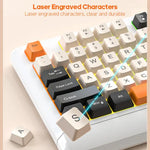 Teclado com Teclas Coloridas Retroiluminadas USB com Fios iMICE AK-100