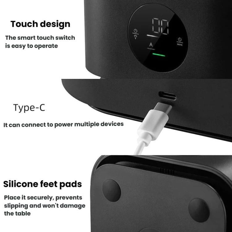 Humidificador Sem Névoa com Detecção Inteligente Purificador de Ar com Luz Noturna