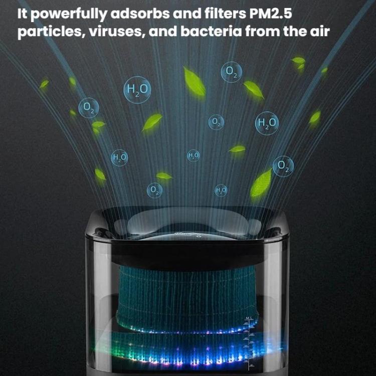 Humidificador Sem Névoa com Detecção Inteligente Purificador de Ar com Luz Noturna