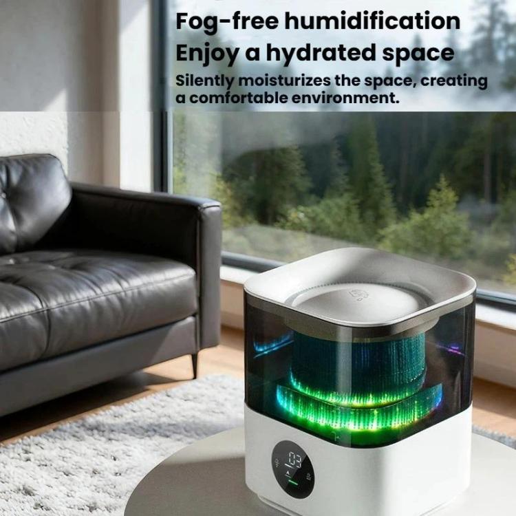 Humidificador Sem Névoa com Detecção Inteligente Purificador de Ar com Luz Noturna