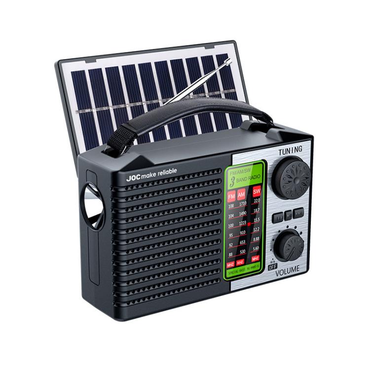 JOC TG-099BT-S Rádio Solar de Banda Completa com Lanterna Rádio Bluetooth Portátil, JOC TG-099BT-S
