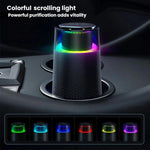 Car Air Purifier Home Office Desktop Negative Ion Running Light Portable Smoke Purifier