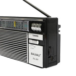 BAIJIALI BJL-667 Rádio Portátil Multibanda FM AM SW com Botão Independente, BAIJIALI BJL-667