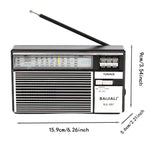 BAIJIALI BJL-667 Rádio Portátil Multibanda FM AM SW com Botão Independente, BAIJIALI BJL-667