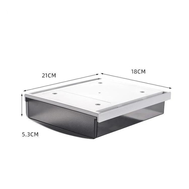 Hidden Under-Desk Drawer Storage Box Drill-Free Organizer Box, Transparent White Small, Transparent Black Small, Matte Black Medium, Matte Transparent Medium, Transparent Black Large, Transparent White Large, Matte White Large, Matte Black Large
