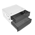 Hidden Under-Desk Drawer Storage Box Drill-Free Organizer Box, Transparent White Small, Transparent Black Small, Matte Black Medium, Matte Transparent Medium, Transparent Black Large, Transparent White Large, Matte White Large, Matte Black Large