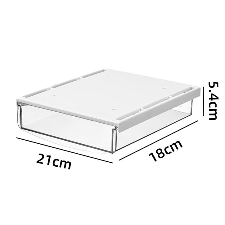 Hidden Under-Desk Drawer Storage Box Drill-Free Organizer Box, Transparent White Small, Transparent Black Small, Matte Black Medium, Matte Transparent Medium, Transparent Black Large, Transparent White Large, Matte White Large, Matte Black Large