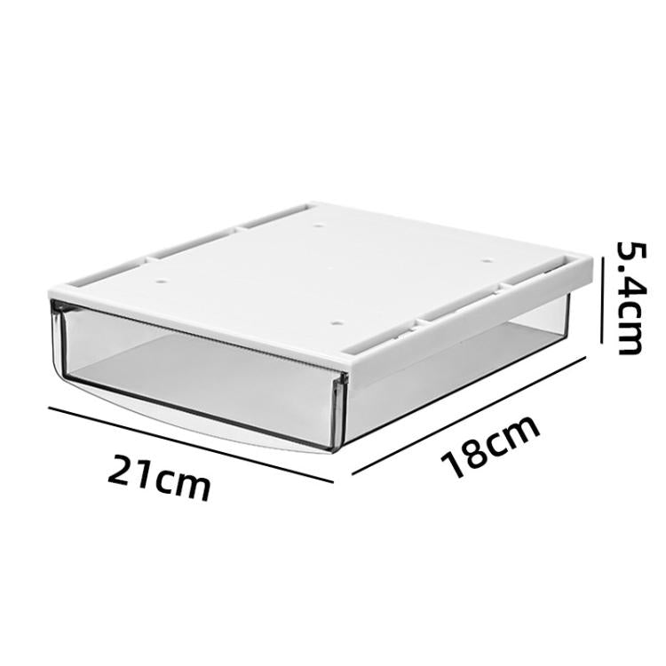 Hidden Under-Desk Drawer Storage Box Drill-Free Organizer Box, Transparent White Small, Transparent Black Small, Matte Black Medium, Matte Transparent Medium, Transparent Black Large, Transparent White Large, Matte White Large, Matte Black Large
