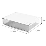 Hidden Under-Desk Drawer Storage Box Drill-Free Organizer Box, Transparent White Small, Transparent Black Small, Matte Black Medium, Matte Transparent Medium, Transparent Black Large, Transparent White Large, Matte White Large, Matte Black Large